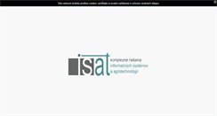 Desktop Screenshot of isat.sk