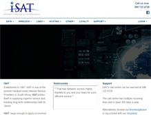Tablet Screenshot of isat.co.za